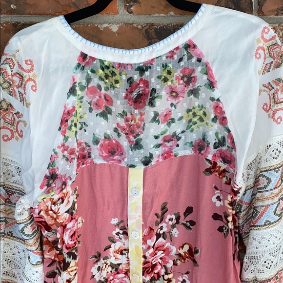 John Mark Boho peasant top - Picture 5 of 12